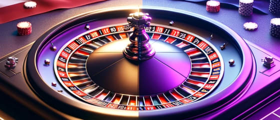 Velg amerikansk eller europeisk rulett på et Live Dealer Casino