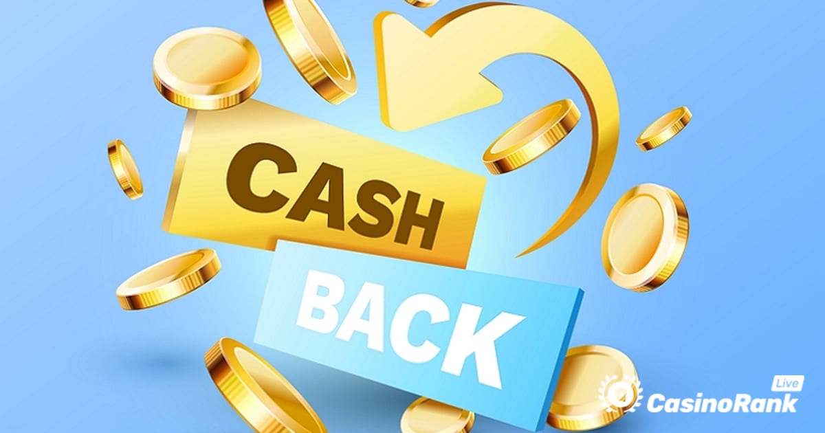 Få opptil €200 Live Casino Cashback ukentlig hos Slotspalace