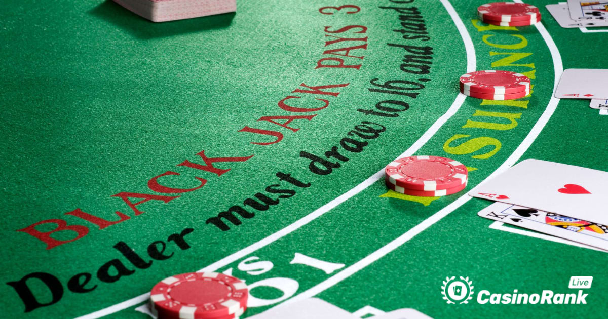 Hvordan spille live blackjack pÃ¥ live kasinoer, komplett nybegynnerguide